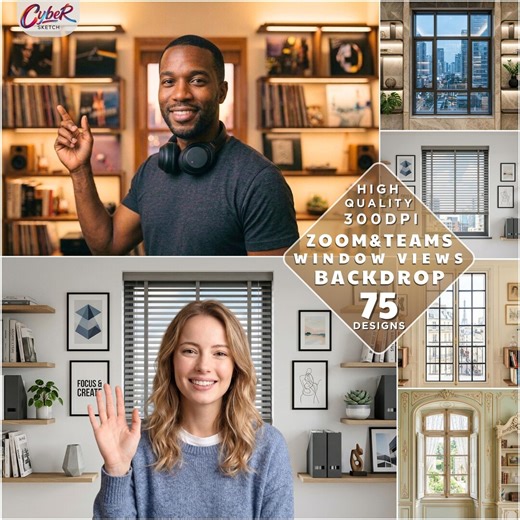 Zoom & Teams Background Bundle, Window View Cozy Room Scenes,(digital Download) - Etsy Australia