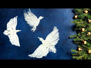 Gift idea, macrame bird, easy tutorial. Christmas macrame decor, easy macrame ideas. Christmas 2023