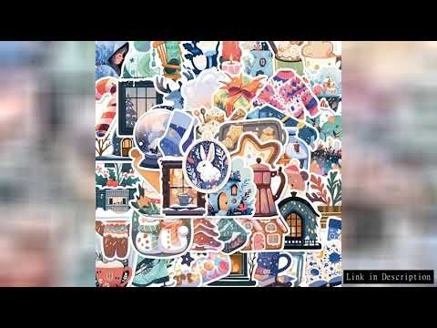 10/50pcs Cute Warm Winter Christmas Stickers Girls Crafts Scrapbooking Label Decorative Decals DIY S