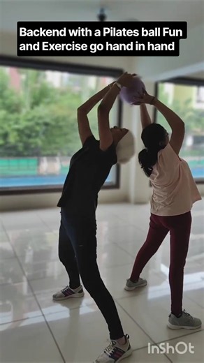 Ball of a time with friends,Stress busting fun easy exercise with Partner and Friends