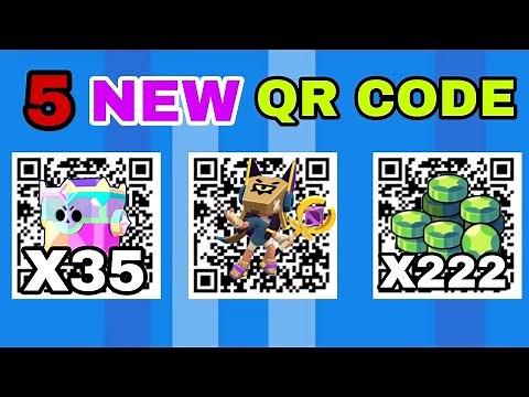 5 NEW QR CODE🎉 FOR GEMS and BRAWLERS🤯 | Brawl stars