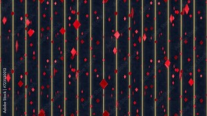 Diamonds loop tile Background Falling. This Texture of the Diamonds Playing Card Symbol is loopable and tileable.