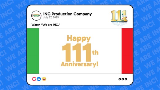 We Are INC (Official Music Video) From the Iglesia Ni Cristo Production Company... Happy 111th Anniversary po! | INC Production Company