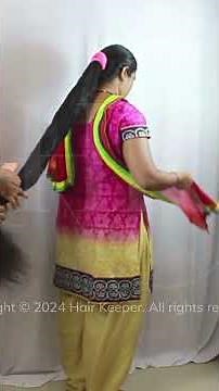 Thick Hair, Big Ponytail, Cotton Band Magic | Guy Creates Epic Ponytail with Cotton Rubber Band