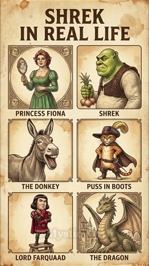 SHREK MOVIE LEGENDS IN REAL LIFE! 😱🏰 #shorts #edit