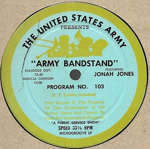 Jonah Jones / The U.S. Army Band - Army Bandstand Program No. 103 / 104