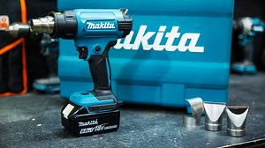 2.8K views · 67 reactions | Makita's NEW 18V Heat Gun (DHG181) is engineered for a wide range of applications including heat shrinking, vehicle wraps and tinting, stripping lacquer, paint and varnish, remelting adhesive, and removing stickers, soldering, bending plastic pipes and more. Check it out at the link below https://sydneytools.com.au/product/makita-dhg181zk-18v-liion-cordless-heat-gun-skin-only #welovetools #teamsydneytools #makita | Sydney Tools | Facebook