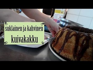 Suklaisen kahvinen kuivakakku
