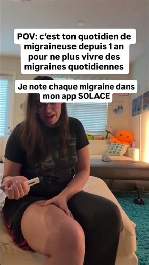 Je note toutes mes migraines dans mon application SOLACE #solaceapp #migraine #patterns #suivi #app