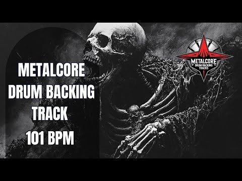 101 BPM Metalcore Drum Backing Track | Driving Heavy Beat | Royalty Free Drum Track