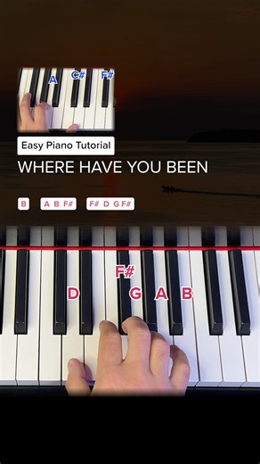 „Where Have You Been“ - Easy Piano Tutorial #pianolessons #pianotutorial #wherehaveyoubeen