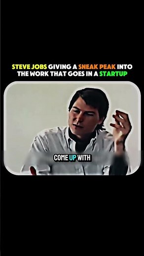 Steve Jobs: The Truth About Starting a Company 😳