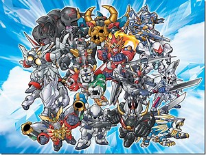 So Many Super Deformed Mecha In Super Robot Gakuen