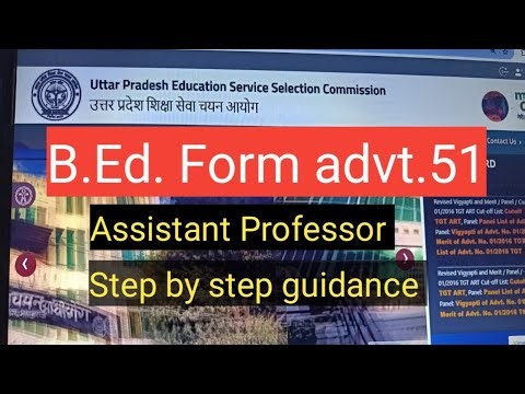 Assistant Professor, B.Ed.upessc