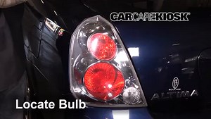 Rear Turn Signal Replacement on a 2004 Nissan Altima 2.5L 4 Cyl.