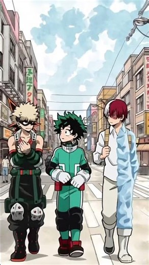 Izuku Bakuguo Shoto walking in Italy Streets My hero ultra rumble #shortsfeed
