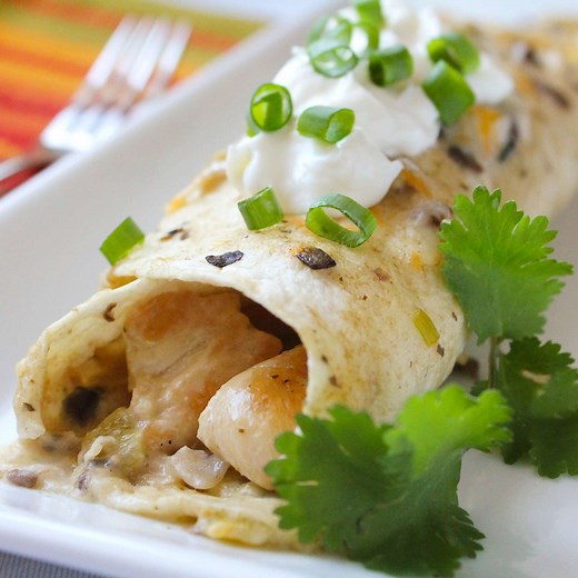 Creamy Chicken Enchiladas