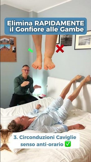 SCOPRI COME SGONFIARE LE GAMBE CON 5 MOVIMENTI!