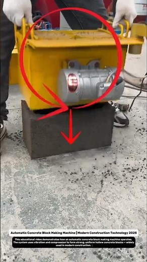 Automatic Concrete Block Making Machine | Modern Construction Technology.