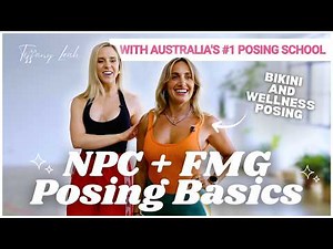 Australian Posing School | NPC and FMG Posing Basics 101 | Wellness vs Bikini Category
