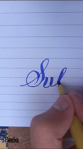 How to write a Subjective with cut marker #calligraphy #presentation #subjective