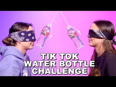 TikTok Water Bottle Challenge with MYSTERY ITEMS - Merrell Twins