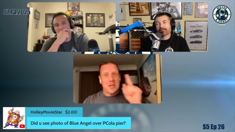 Revisiting - Blue Angels F/A-18 low pass over Pensacola pier – loud and proud!