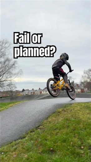 Biking fail... or planned??