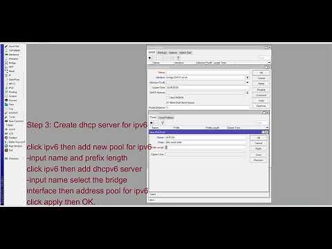 Mikrotik ipv4 & ipv6 DHCP Setup Step by Step Guide