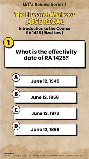 LET's Review GenEd Series: Introduction to RA 1425 (Life and Works of Rizal) #joserizal