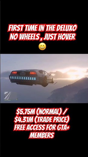 First Time Flying the Deluxo! 🚀 GTA V #gta #Deluxo #GTA5 #GTAOnline #GTAV #FlyingCar #GTAVShorts