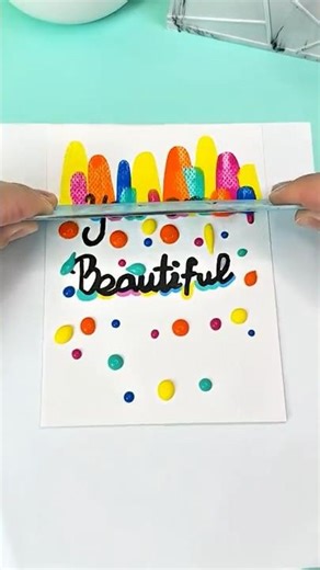 Rainbow Art Hack for Beginners #shorts #art #painting