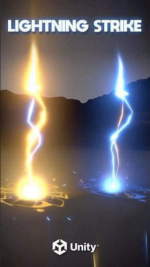 Lightning Strikes in Unity! #unity #gamedev #vfx #gaming