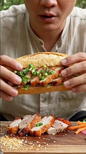 Bánh Mì Heo Quay Đẫm Sốt 🥖🥩 | Ultimate Vietnamese Roast Pork Bánh Mì #food