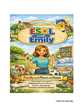 Picture Induction: Family and Places at Home *Word Banks, Questions, Stems