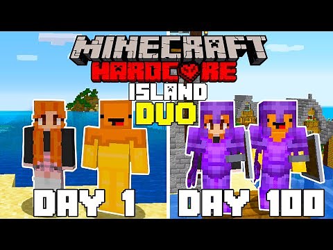 We Survived 100 Days In Hardcore Minecraft On An Island | Duo Minecraft Hardcore 100 Days