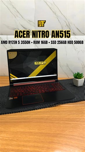 JUAL BELI LAPTOP BEKAS MKS on Instagram: "📌𝙍𝙀𝘼𝘿𝙔 𝙐𝙉𝙄𝙏 (𝙎𝙚𝙘𝙤𝙣𝙙) Acer Nitro AN515-43 15inch AMD Ryzen 5 3550H ~2.1GHz Ram 16gb ddr4 Ssd 256GB HDD 500GB Amd Radeon Vega 8 Graphics 2gb VGA Radeon RX 560X 4gb Keyboard Backlight Resolusi 1920x1080 FHD Kondisi normal siap pakai Harga 6.5jt #irsafcomputer #solusiterbaiklaptopanda #laptopmakassar"