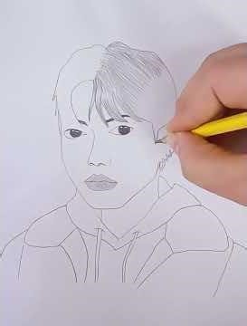 Jung kook Drawing 💜