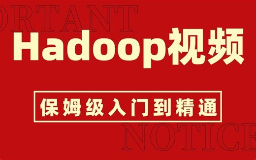 Hadoop视频教程 保姆级入门到精通