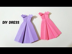 Easy Origami Dress Step by Step with Paper