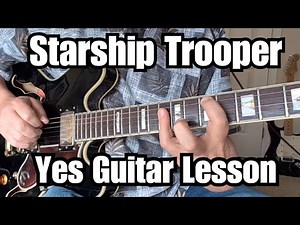 STARSHIP TROOPER Guitar Lesson YES (Steve Howe) w/ TABS