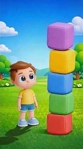 Learn Colors with Blocks | Red Blue Yellow Green Purple | Color Song for Babies