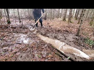 Draining By Digging New Drainage Ditch