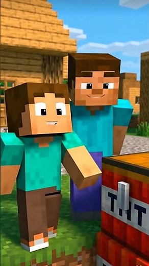 Steve का secret plan 😳💣 | Minecraft TNT Prank 😂 #minecraft #prank #funnyshorts #shorts