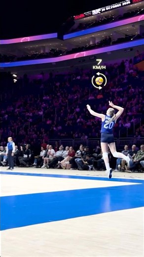 What is the highest speed of the ball during a match? 😳👀 #volleyball #vnl26