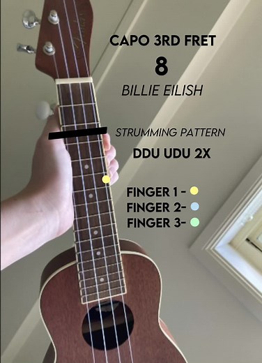 Billie Eilish '8' Ukulele Tutorial