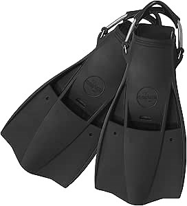 Triton Rubber Diving Fins - Stainless Steel Spring Straps - Scuba Fins, Snorkel Fins, Scuba and Snorkeling Gear for Adults