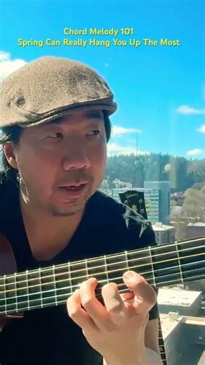 Creating a chord melody on the fly: spring can really hang you up the most #chords #guitarchords