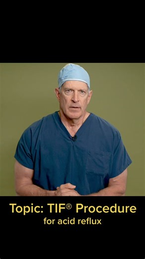 The TIF® procedure for acid reflux is a long-term solution for those suffering from chronic GERD. #drmichaelmurray #GERD #TIFprocedure