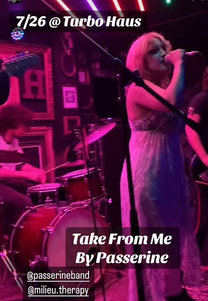 Thank you to everyone who came out last night and thank you Milieu Therapy for Organizing 😈😈😈@Squord @KA1 @Ekka 👾 #passerineband #passerine #montrealmusic #punk #punkband #band #singer #drummer #drums #bass #bassist #guitar #guitarist #music #originalmusic #mtlmusic #mtl #shoegaze #transmusic #lesbianmusic #lgbtmusic #lesbianband #transband #lgbtband